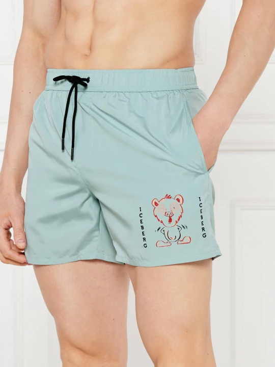 Zdjęcie produktu Iceberg Szorty kąpielowe | Regular Fit miętowy