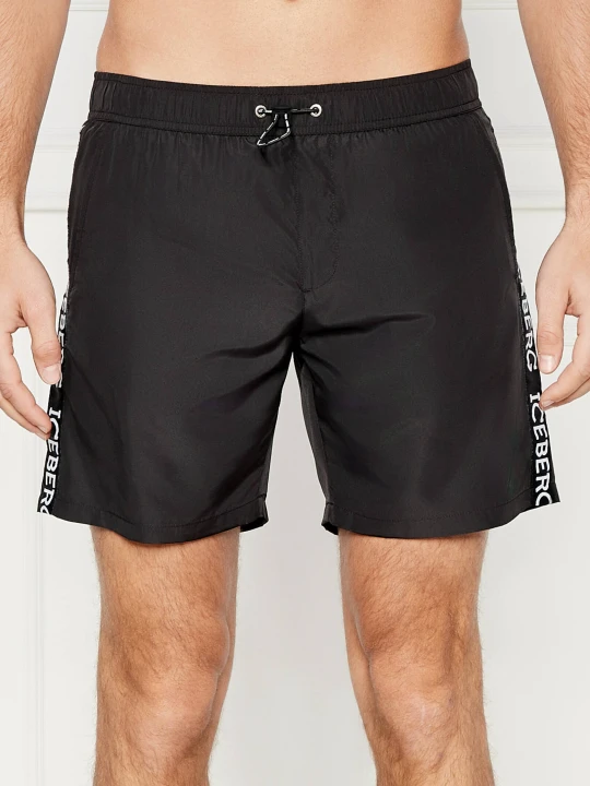 Zdjęcie produktu Iceberg Szorty kąpielowe | Regular Fit czarny