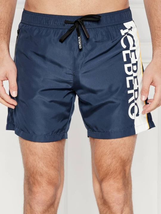 Zdjęcie produktu Iceberg Szorty kąpielowe | Regular Fit granatowy