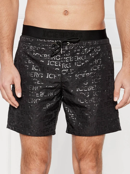 Zdjęcie produktu Iceberg Szorty kąpielowe | Regular Fit czarny