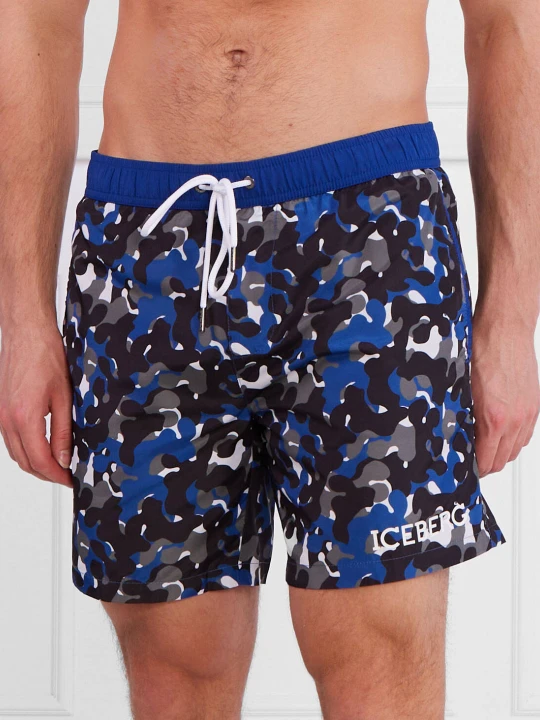 Zdjęcie produktu Iceberg Szorty kąpielowe | Regular Fit granatowy