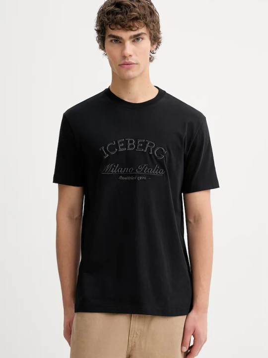 Zdjęcie produktu Iceberg t-shirt bawełniany czarny