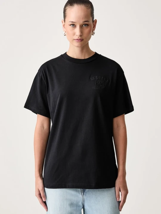 Zdjęcie produktu Iceberg T-shirt damski bawełniany czarny
