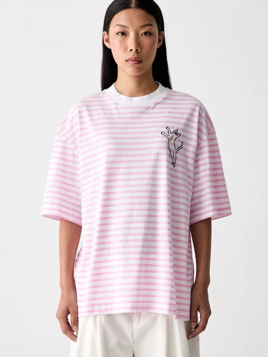 Zdjęcie produktu Iceberg T-shirt damski bawełniany różowy
