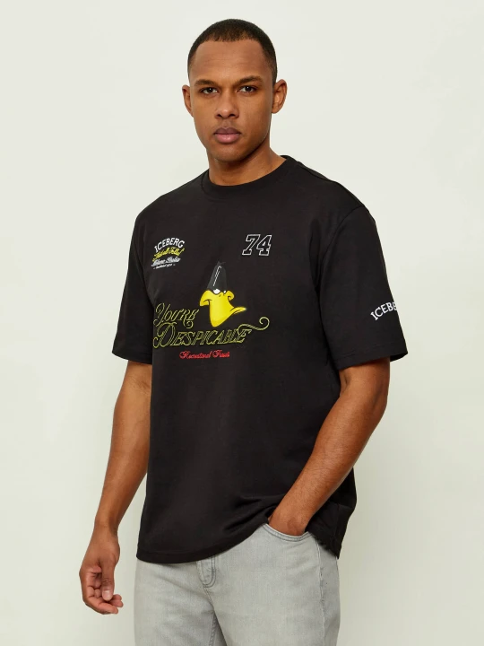 Zdjęcie produktu Iceberg T-shirt | Iceberg X LOONEY TUNES | Regular Fit czarny
