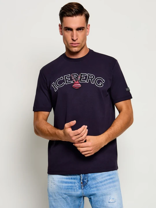 Zdjęcie produktu Iceberg T-shirt | Iceberg x Looney Tunes | Regular Fit granatowy
