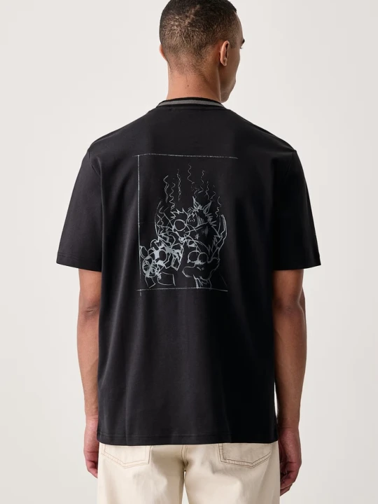 Zdjęcie produktu Iceberg T-shirt męski bawełniany czarny