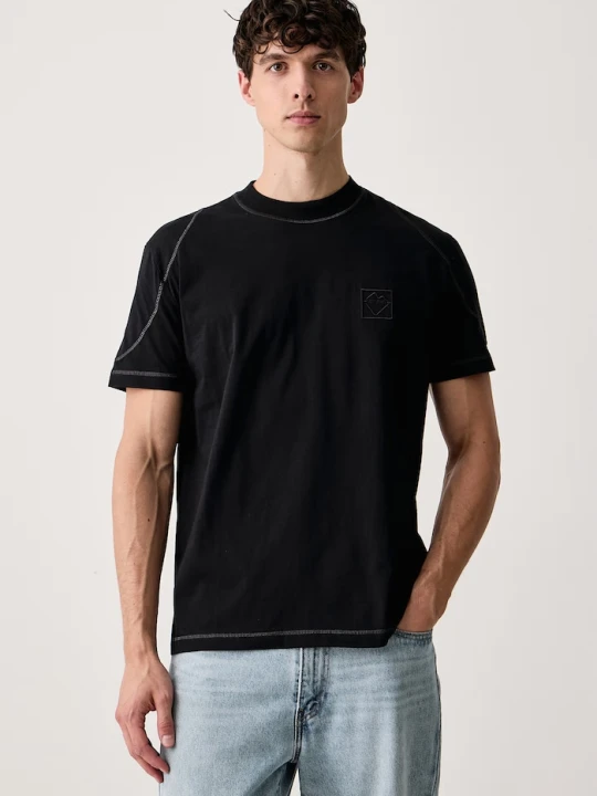 Zdjęcie produktu Iceberg T-shirt męski bawełniany czarny