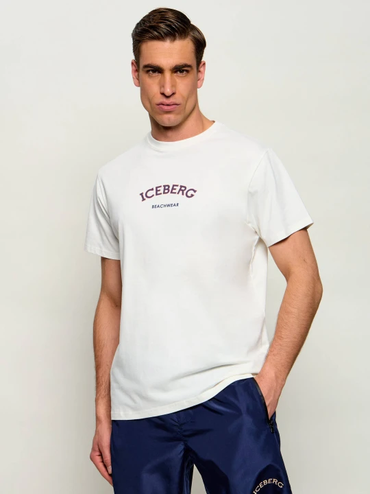 Zdjęcie produktu Iceberg T-shirt | Regular Fit kremowy