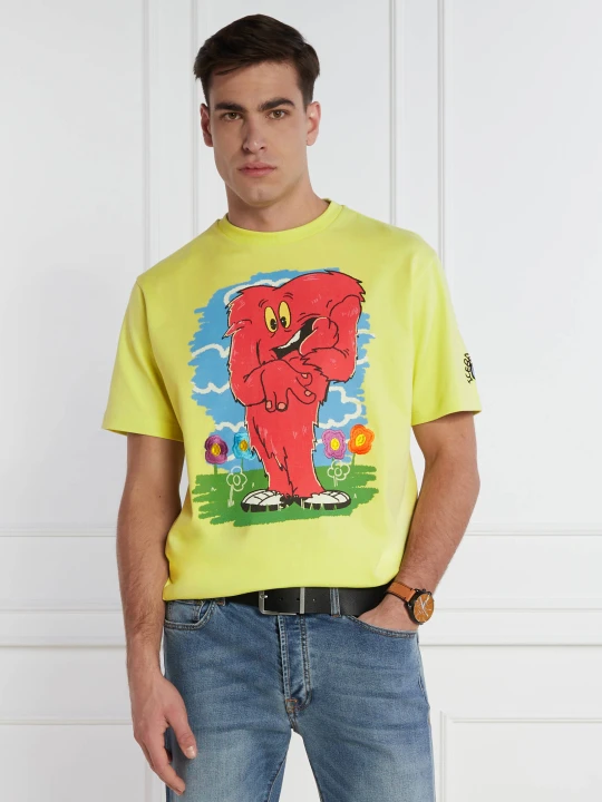 Zdjęcie produktu Iceberg T-shirt | Regular Fit limonkowy