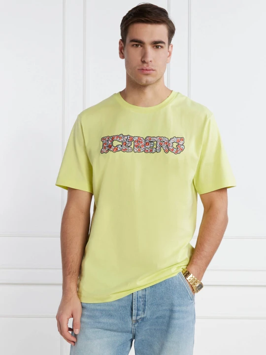 Zdjęcie produktu Iceberg T-shirt | Regular Fit limonkowy