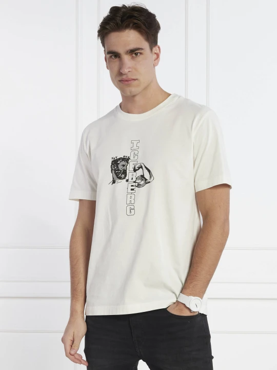 Zdjęcie produktu Iceberg T-shirt | Regular Fit kremowy