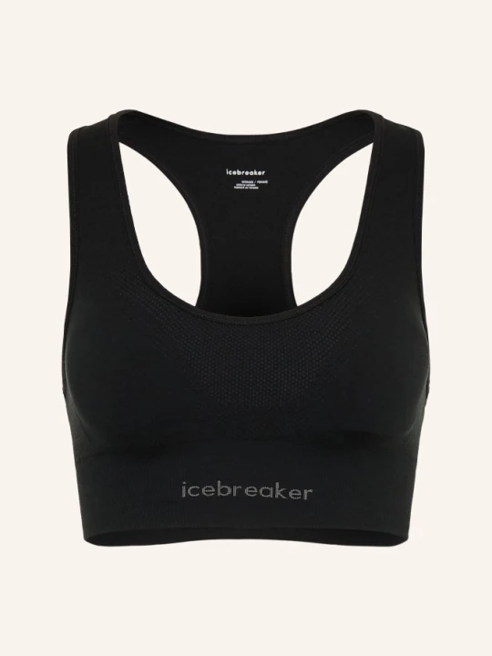 Zdjęcie produktu Icebreaker Biustonosz Sportowy 260 Zoneknit Seamless Z Wełną Merino schwarz