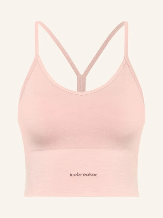 Zdjęcie produktu Icebreaker Biustonosz Sportowy 260 Zoneknit Seamless Z Wełną Merynosową rosa BRUDNY RÓŻ