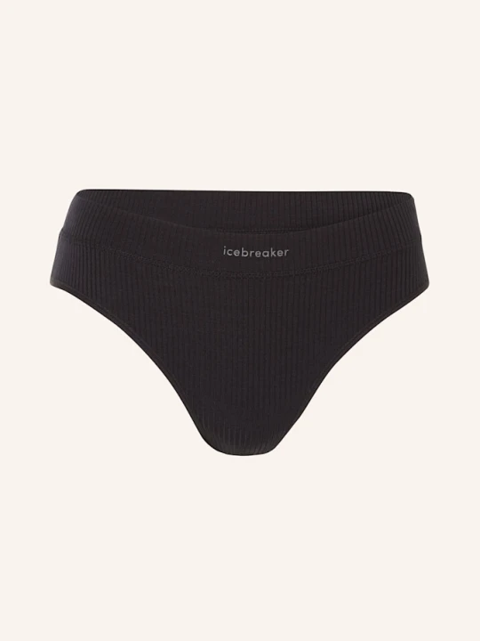 Zdjęcie produktu Icebreaker Bokserki Mer Rib Lotus Z Wełną Merino schwarz CZARNY