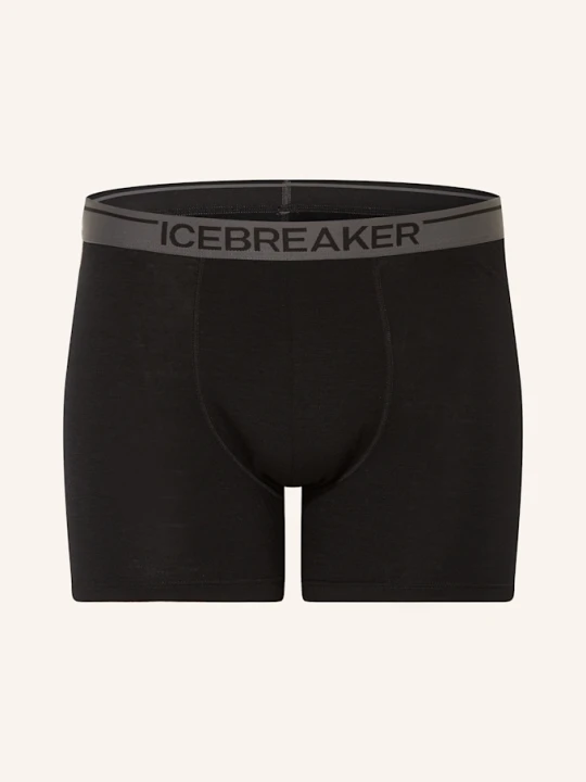 Zdjęcie produktu Icebreaker Bokserki Z Bielizny Funkcyjnej Anatomica Z Wełny Merino schwarz CZARNY