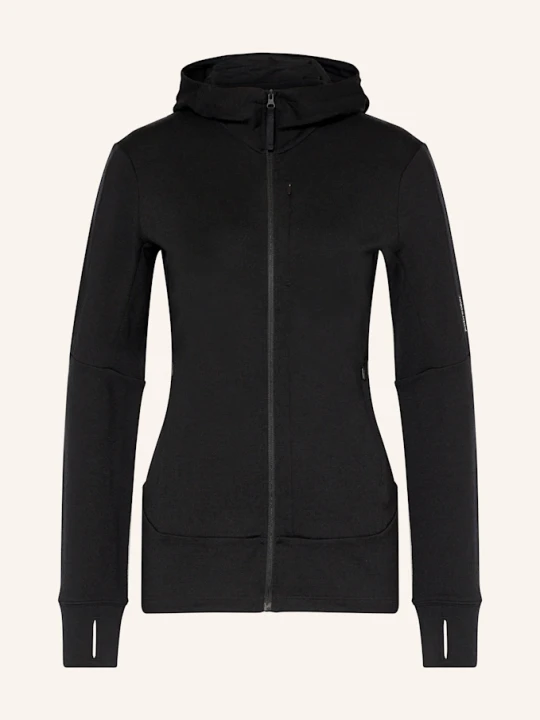 Zdjęcie produktu Icebreaker Kurtka Jako Warstwa Środkowa Merino 260 Quantum Iv Z Wełny Merino schwarz CZARNY