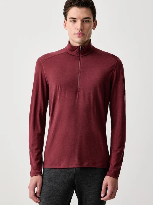 Zdjęcie produktu Icebreaker longsleeve funkcyjny męski wełniany 200 Oasis czerwony