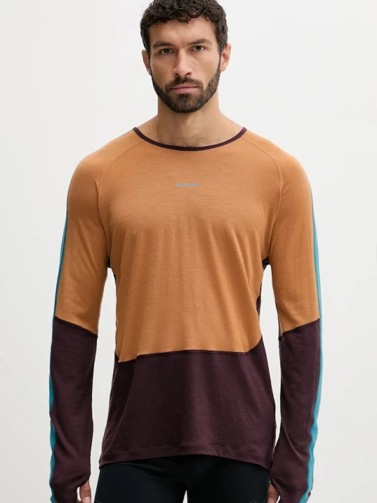 Zdjęcie produktu Icebreaker longsleeve funkcyjny wełniany Merino 200 Oasis brązowy