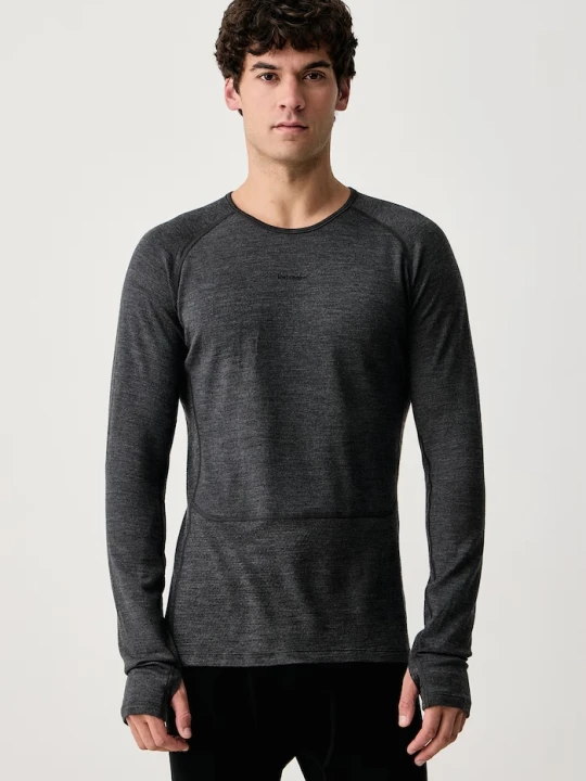Zdjęcie produktu Icebreaker longsleeve termoaktywny męski wełniany Merino ZoneKnit 260 szary