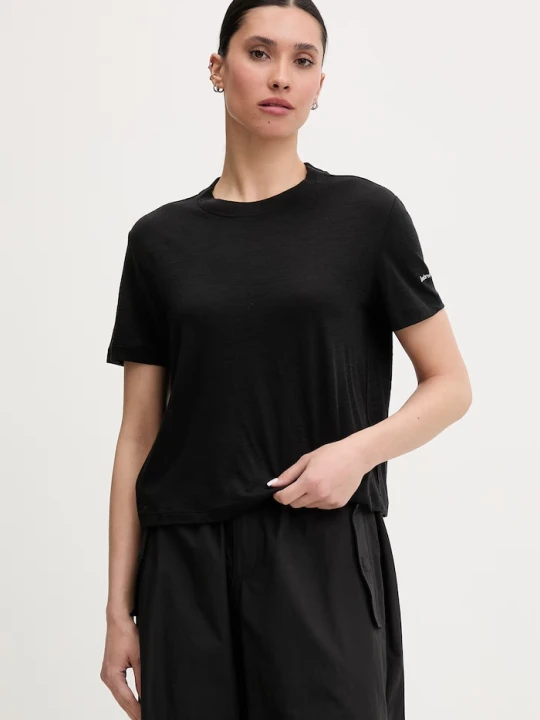 Zdjęcie produktu Icebreaker T-shirt damski wełniany Tech Lite czarny