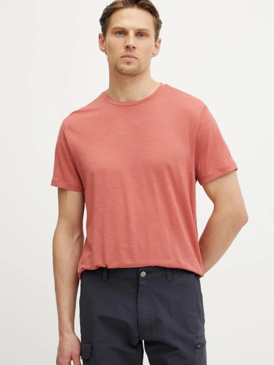 Zdjęcie produktu Icebreaker t-shirt sportowy Merino 150 Tech Lite pomarańczowy