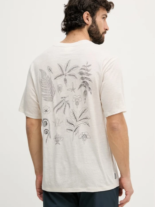 Zdjęcie produktu Icebreaker T-shirt męski z wełny merino Relax beżowy