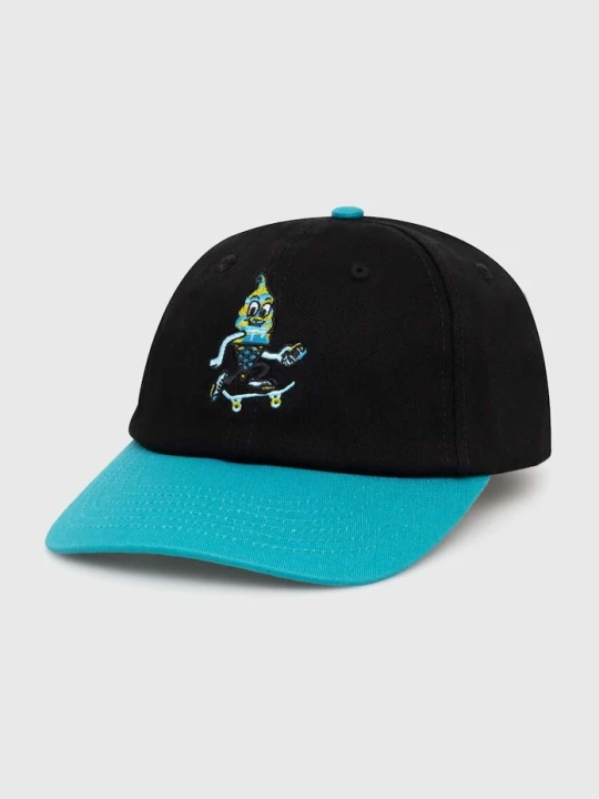 Zdjęcie produktu ICECREAM czapka z daszkiem bawełniana Team EU Skate Cone Dad Cap czarny