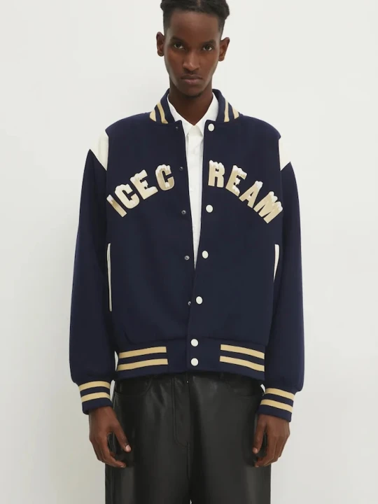 Zdjęcie produktu ICECREAM kurtka bomber Drippy Varsity Jacket granatowy