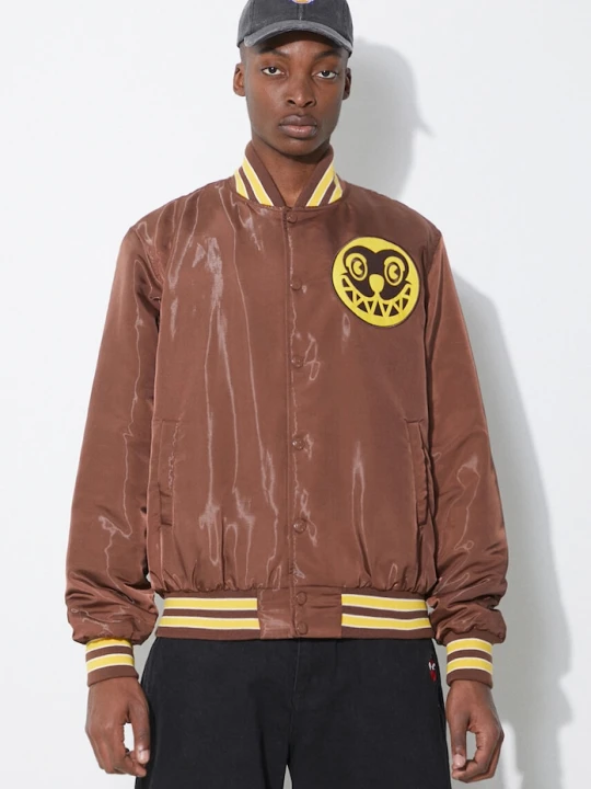 Zdjęcie produktu ICECREAM kurtka bomber Satin Bomber Jacket brązowy