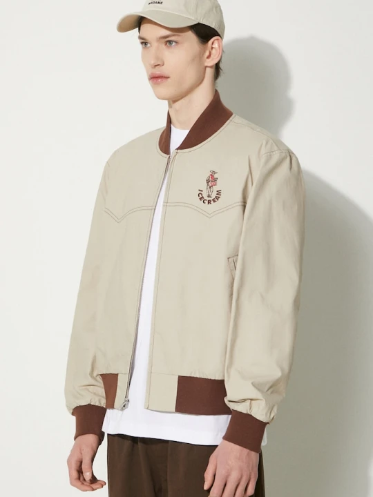 Zdjęcie produktu ICECREAM kurtka bomber Western Bomber beżowy