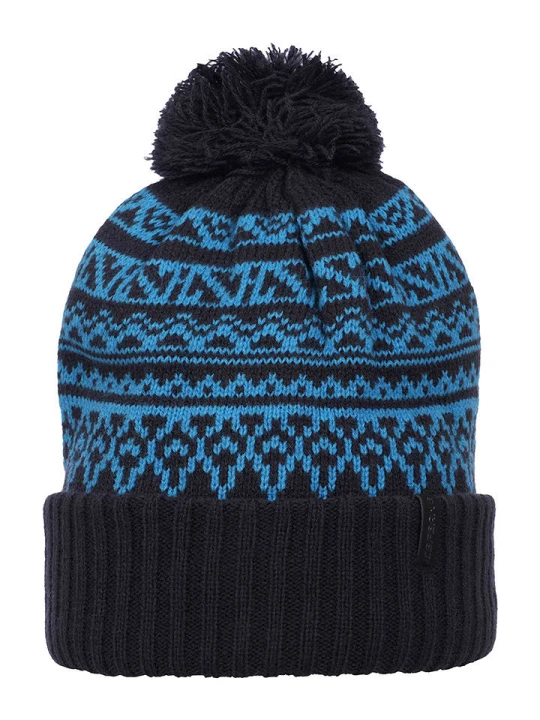 Zdjęcie produktu Icepeak Czapka dzianinowa "Hull" w kolorze czarno-niebieskim rozmiar: onesize