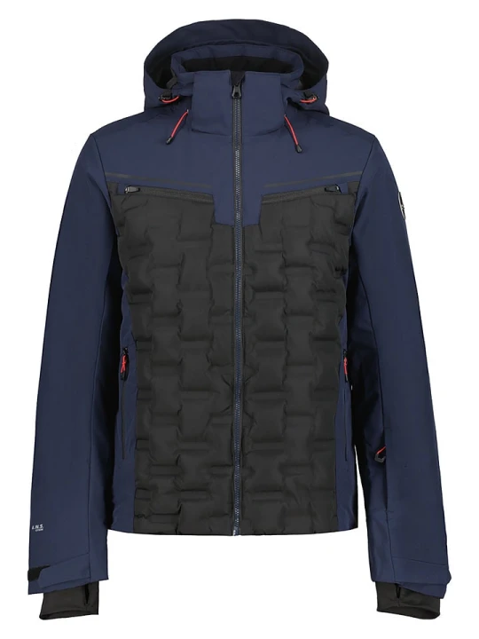 Zdjęcie produktu Icepeak Kurtka narciarska "Emmet" w kolorze czarno-granatowym rozmiar: 46