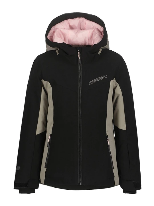 Zdjęcie produktu Icepeak Kurtka narciarska "Lanett" w kolorze czarnym ze wzorem rozmiar: 122