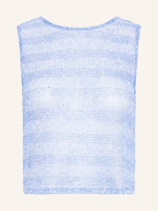 Zdjęcie produktu Ichi Dzianinowy Top Ihpiloua Z Cekinami blau beżowy