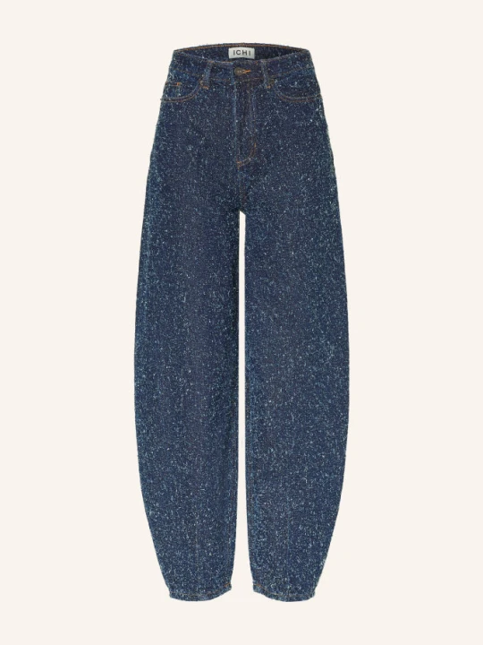 Zdjęcie produktu Ichi Jeansy Typu Barrel Ihisalia blau 900010469 DARK BLUE BROKEN DENIM