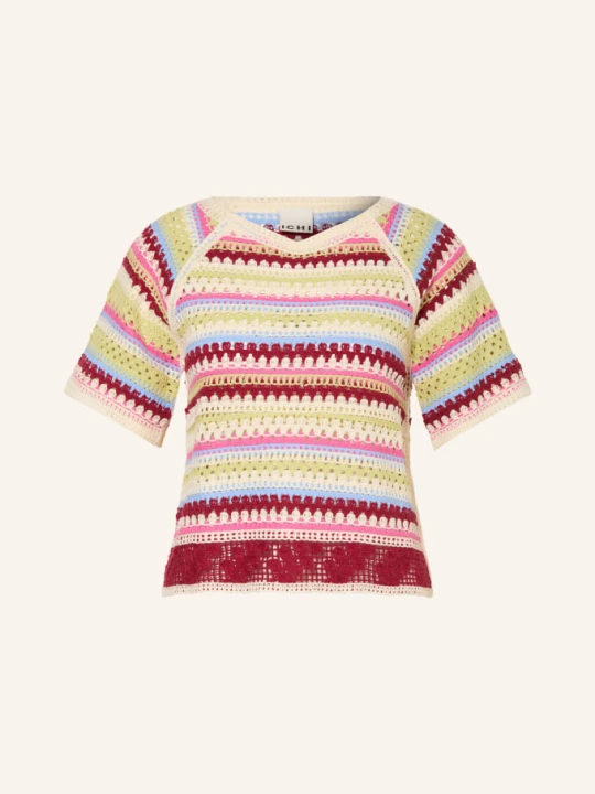 Zdjęcie produktu Ichi Koszulka Z Szydełkowym Wzorem Ihbandie beige