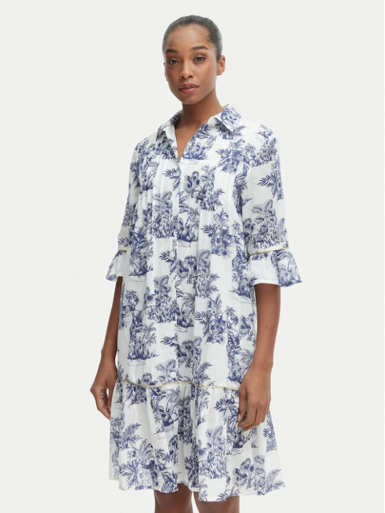 Zdjęcie produktu Iconique Sukienka koszulowa IC25-076 Biały Relaxed Fit