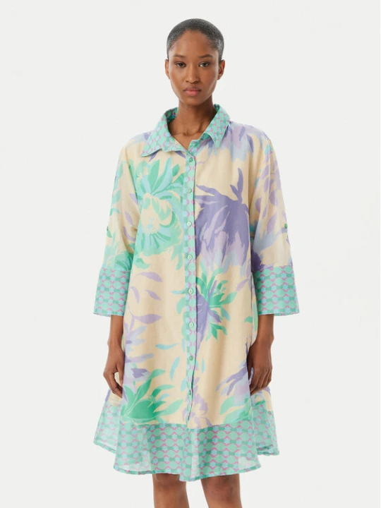 Zdjęcie produktu Iconique Sukienka koszulowa Madeira IC26-062 Kolorowy Relaxed Fit