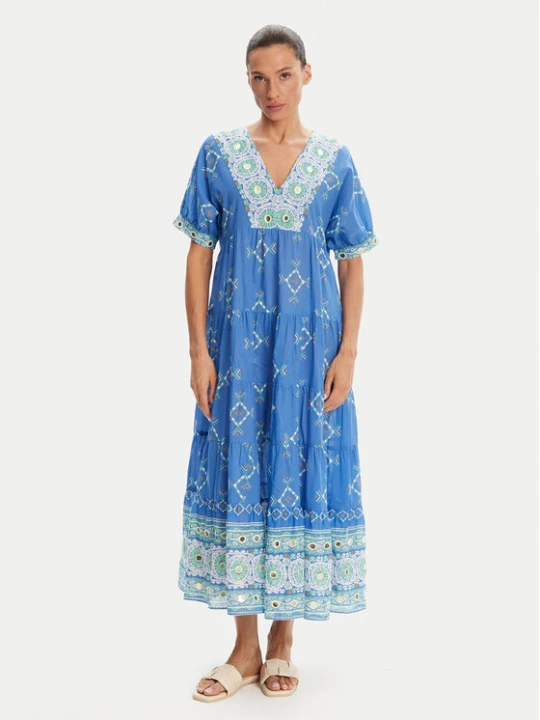 Zdjęcie produktu Iconique Sukienka letnia IC25-092 Niebieski Relaxed Fit