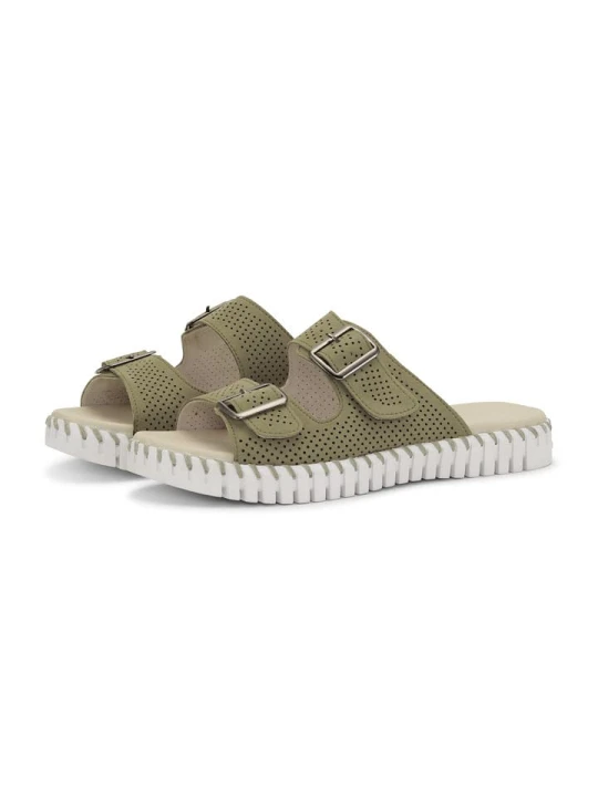 Zdjęcie produktu Ilse Jacobsen Klapki w kolorze khaki rozmiar: 41