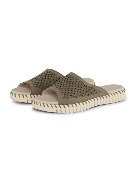 Zdjęcie produktu Ilse Jacobsen Klapki w kolorze khaki rozmiar: 38