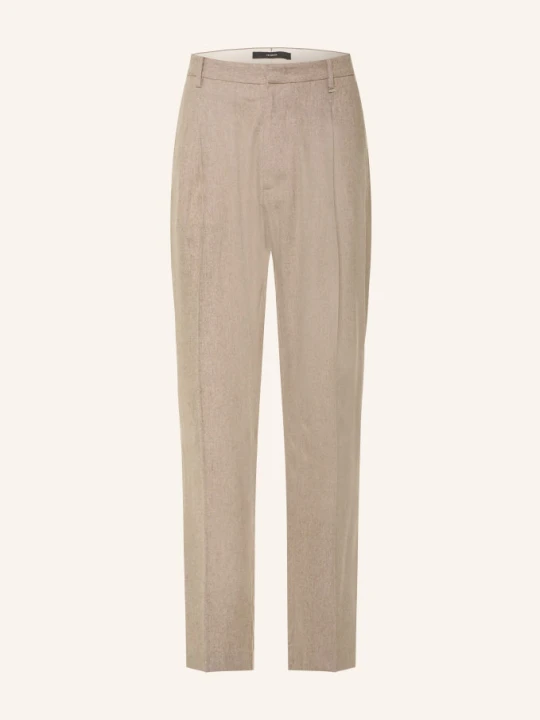 Zdjęcie produktu I'm Brian Spodnie Flanelowe O Kroju Regular Fit beige