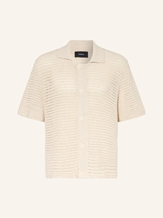 Zdjęcie produktu I'm Brian Sweter Z Dzianiny Comfort Fit Z Rękawami 3 / 4 beige