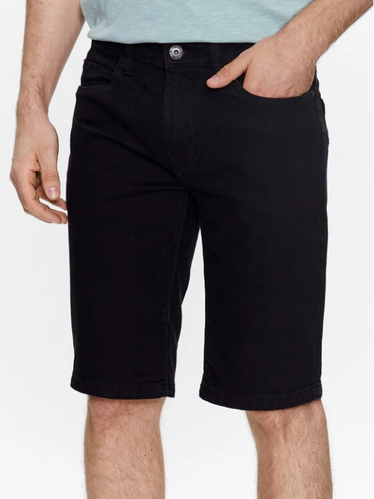 Zdjęcie produktu INDICODE Szorty jeansowe Kaden 70-100 Czarny Regular Fit