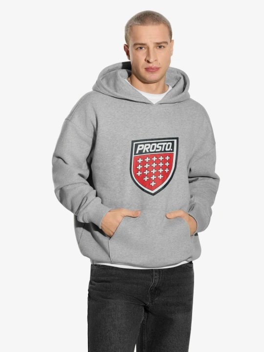 Zdjęcie produktu Infine bluza z kapturem szara Klasyk