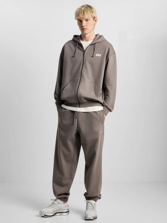Zdjęcie produktu Infinity spodnie dresowe oversize męskie szare PROSTO.