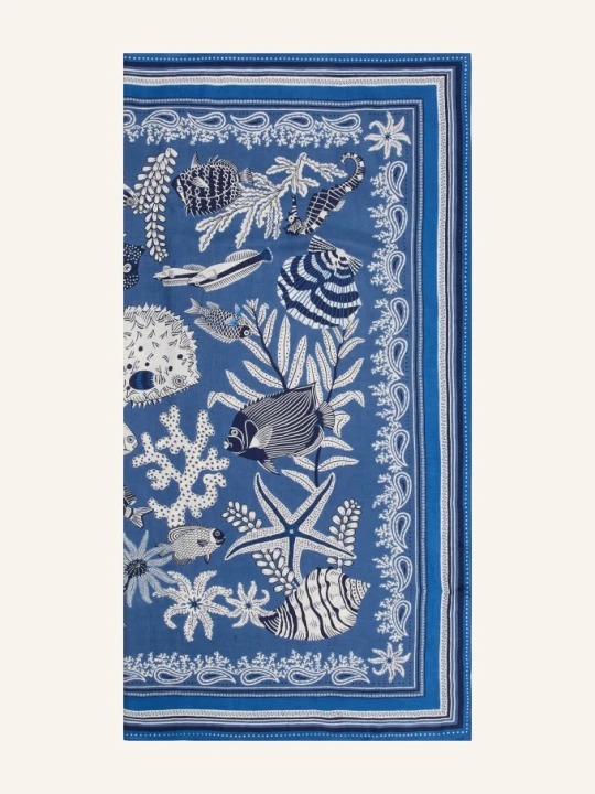 Zdjęcie produktu Inoui Editions Szalik Neptune Z Jedwabiem blau