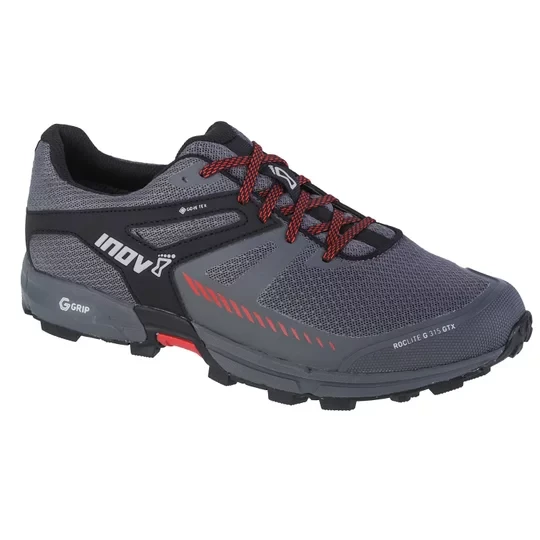 Zdjęcie produktu Inov-8 Roclite G 315 GTX 001019-GYBKRD-M-01, Męskie, Szare, buty do biegania, przewiewna siateczka, rozmiar: 41, 5