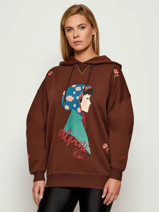 Zdjęcie produktu INUIKII Bluza | Oversize fit brązowy